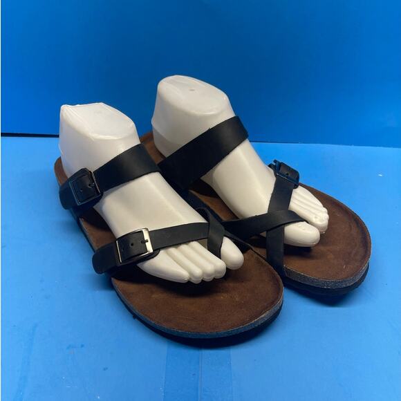 WHITE MOUNTAIN Gracie Signature Comfort-Molded Footbed Sandal Size 11 Black - Picture 1 of 12